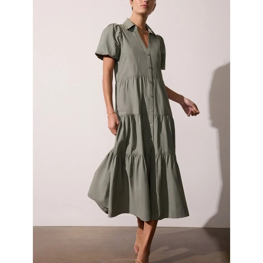 Brochu Walker Dress Women's Size Medium The Havana Dress in Agave Style JCP3622